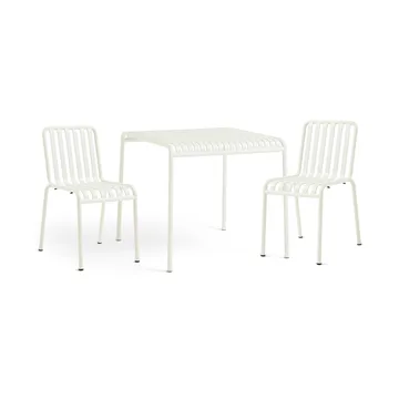 Palissade Esstisch-Set 2 Stühle 82,5x90 cm cream white - HAY