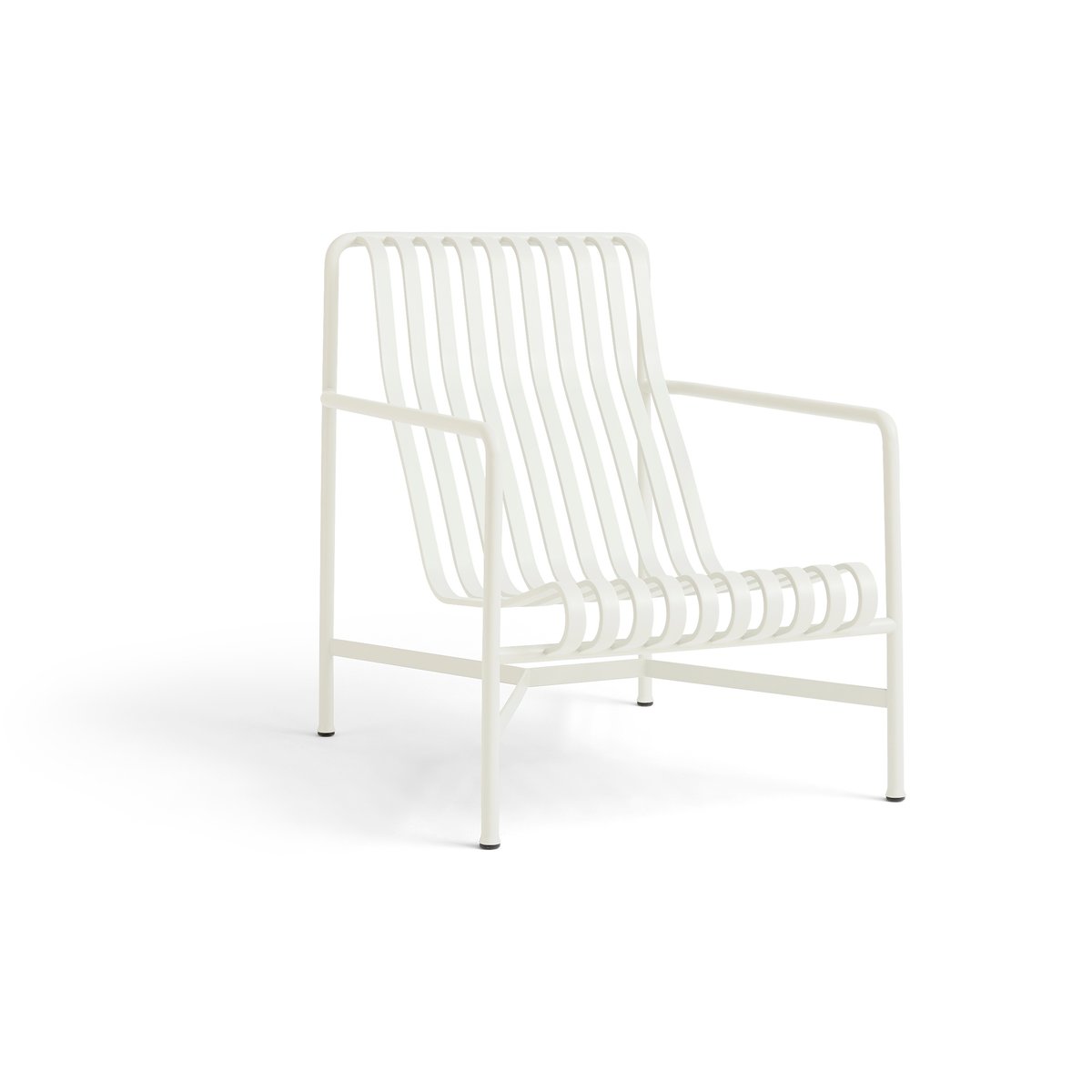 HAY Palissade High Lounge-Sessel Cream white