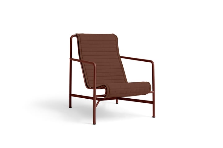 Palissade High Lounge-Sessel - Iron red - HAY