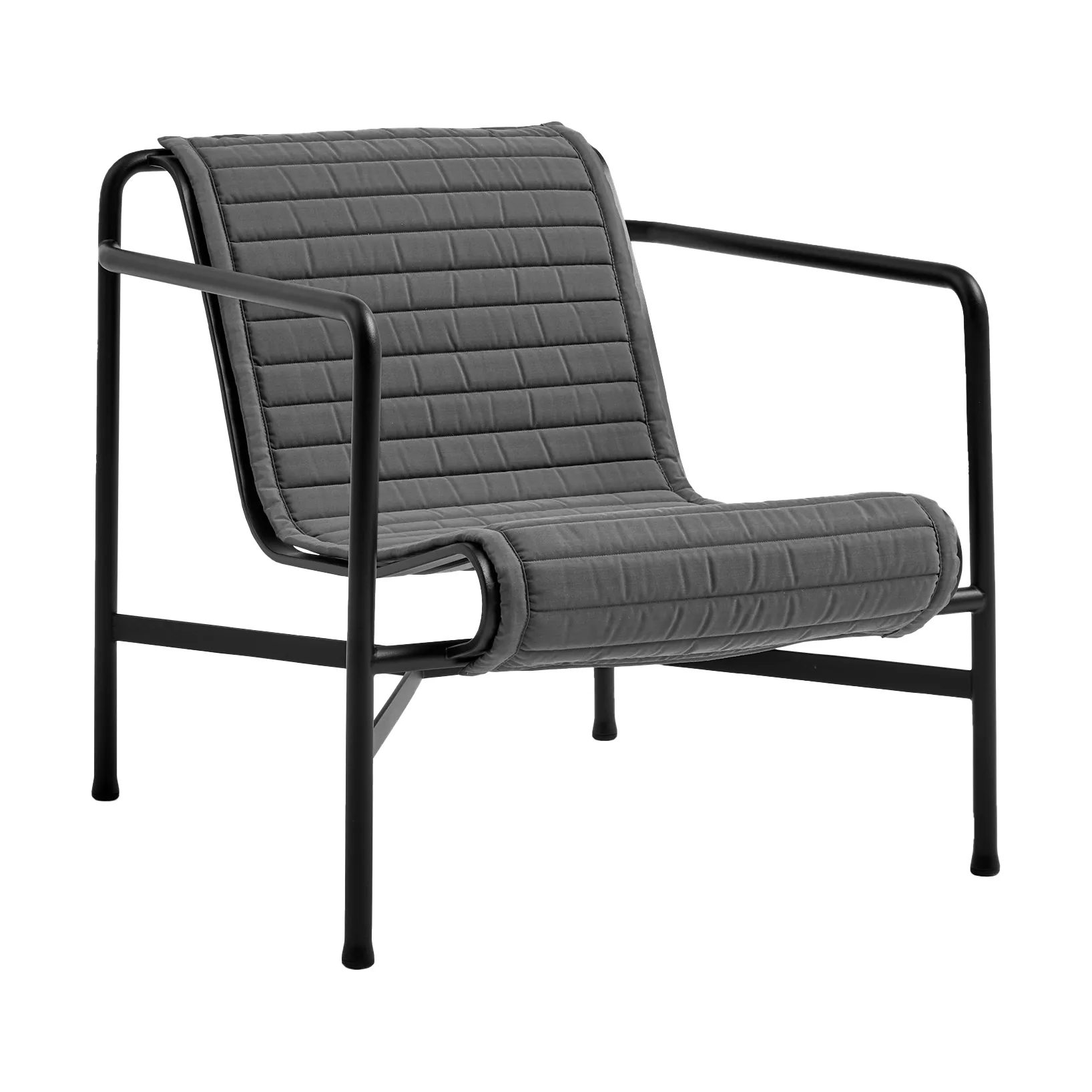 Palissade High Quilted Lounge-Sessel Sitzkissen, Anthracite, für Lounge-Sessel hoch HAY