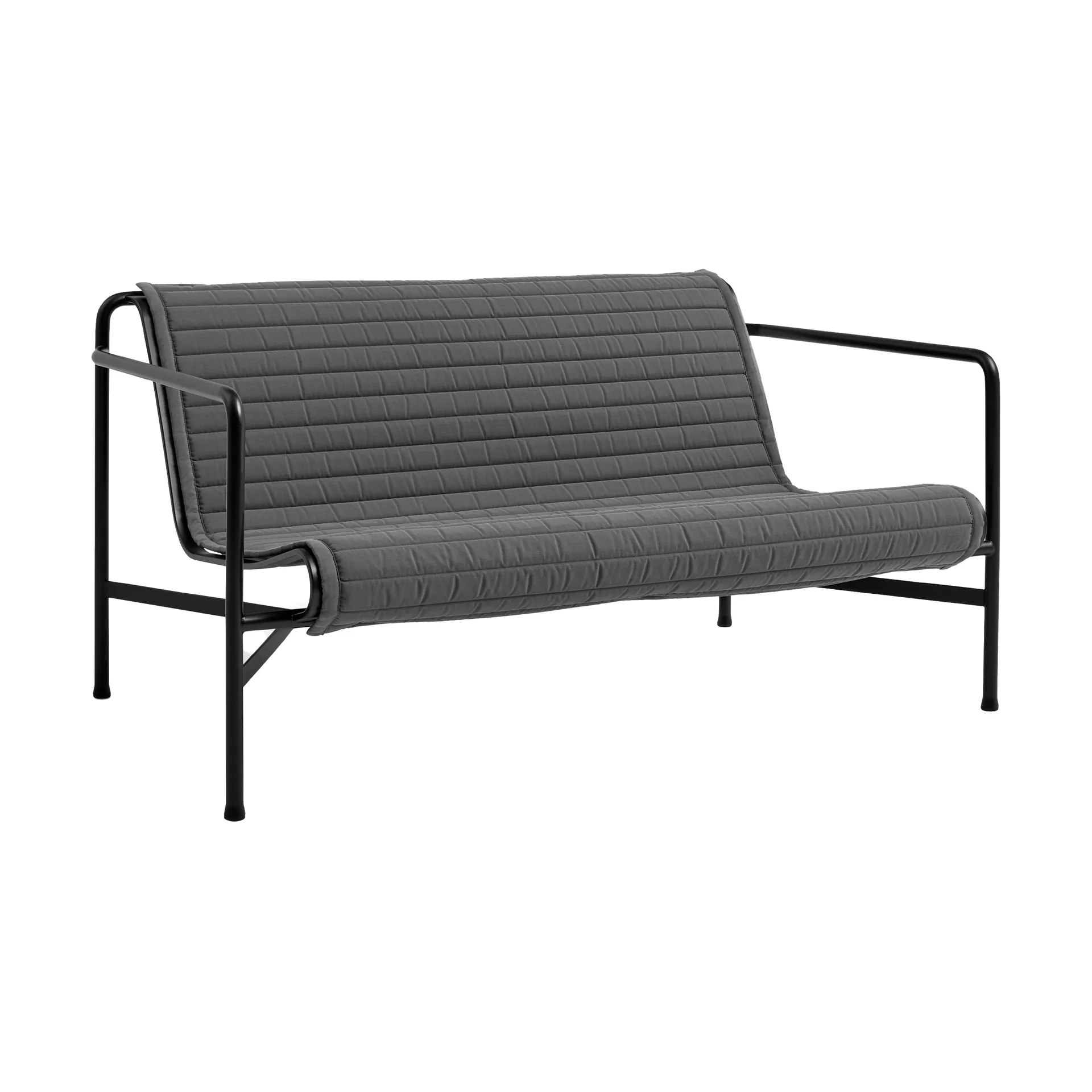 Palissade Lounge Quilted Sofakissen, Anthracite, für Lounge-Sofa HAY