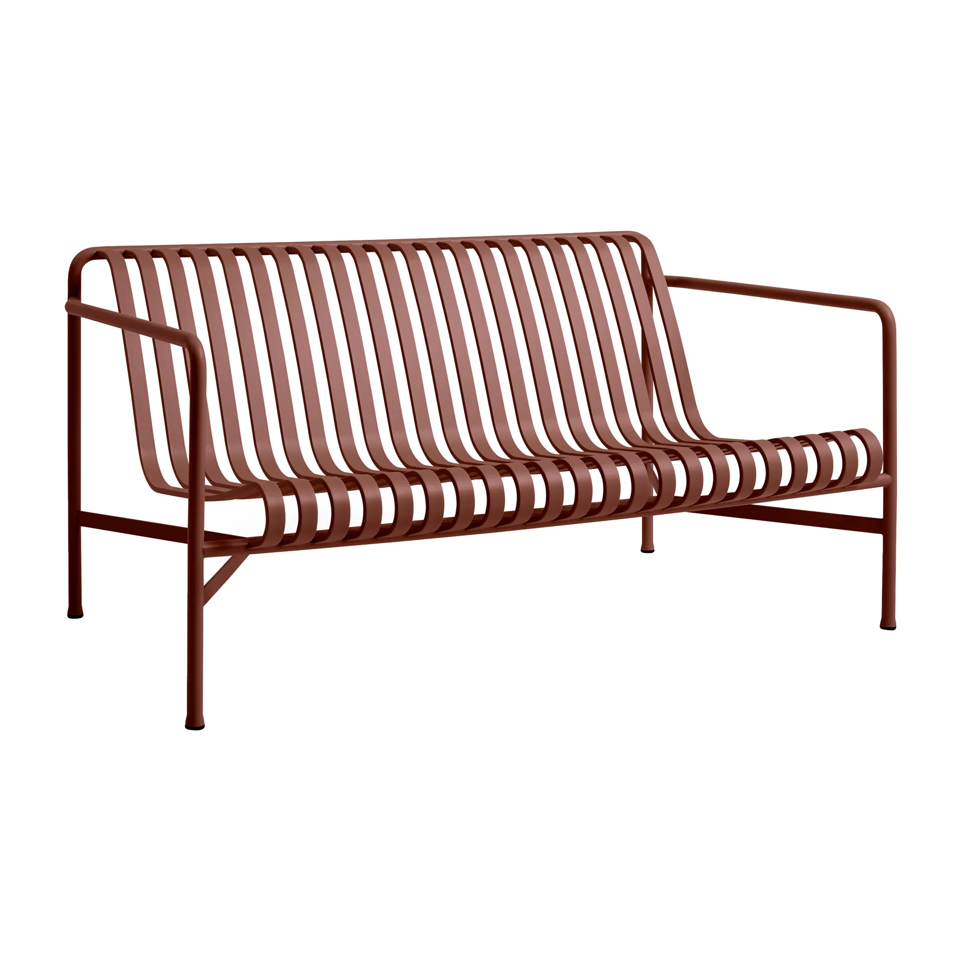 Palissade Lounge-Sofa, Iron red HAY