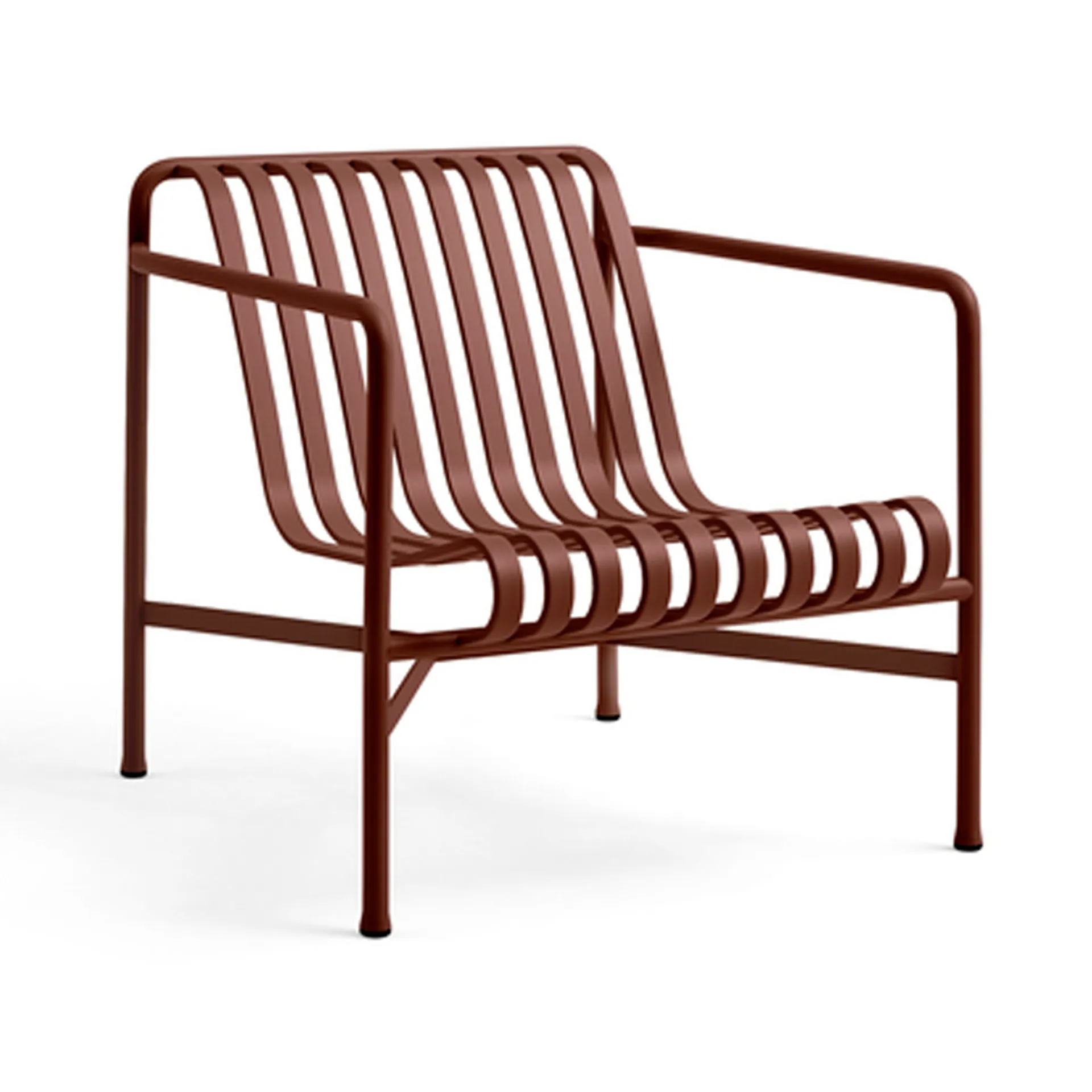 Palissade Low Lounge-Sessel, Iron red HAY