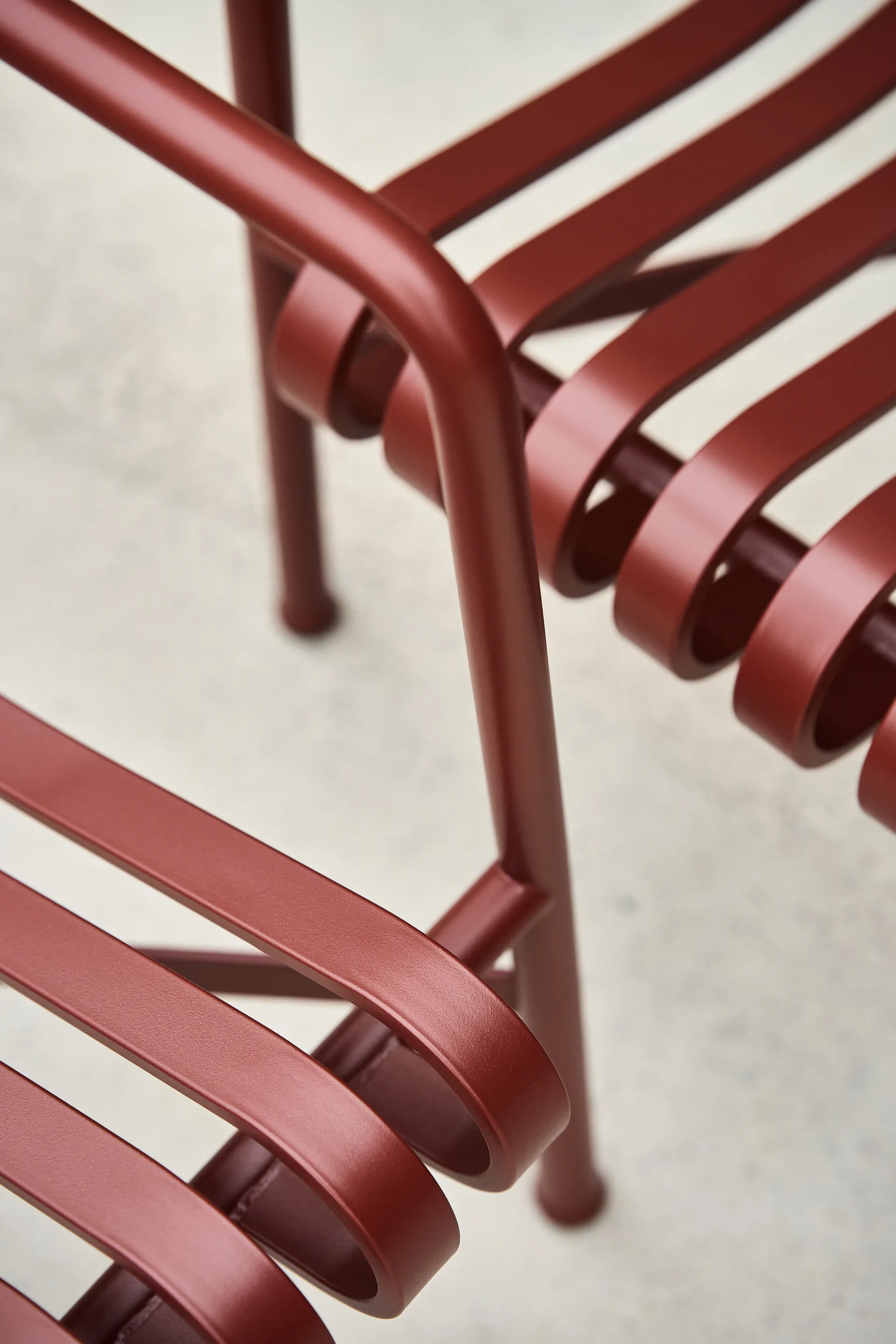 Palissade Low Lounge-Sessel, Iron red HAY