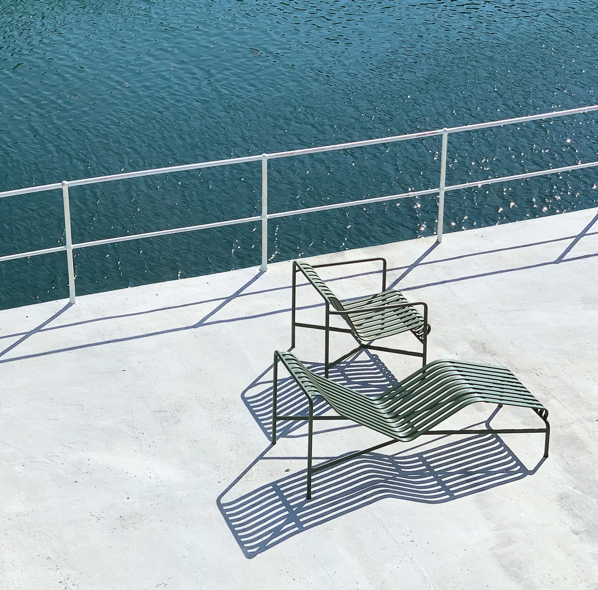 Palissade Low Lounge-Sessel, Olive HAY