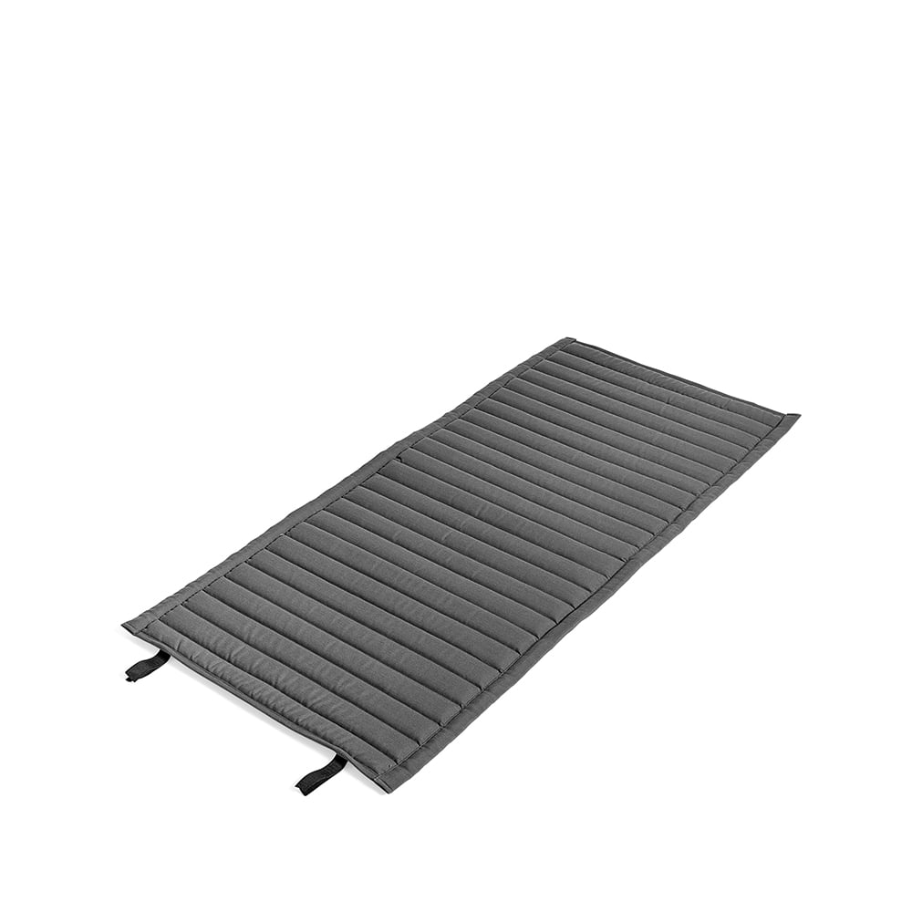 HAY Palissade Quilted Kissen Anthracite, für Lounge-Sessel niedrig