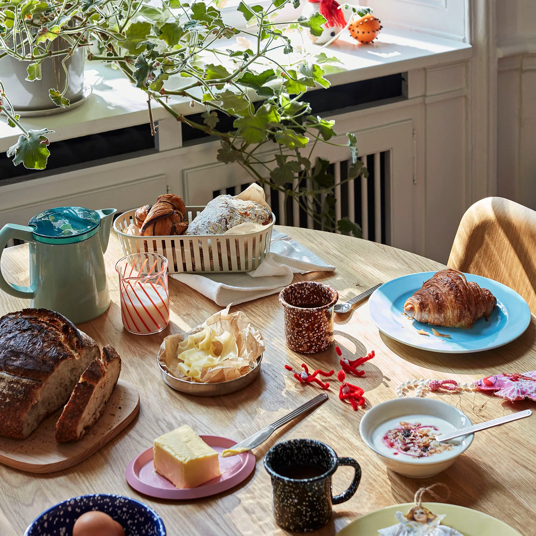 Panier Korb länglich, Sand HAY