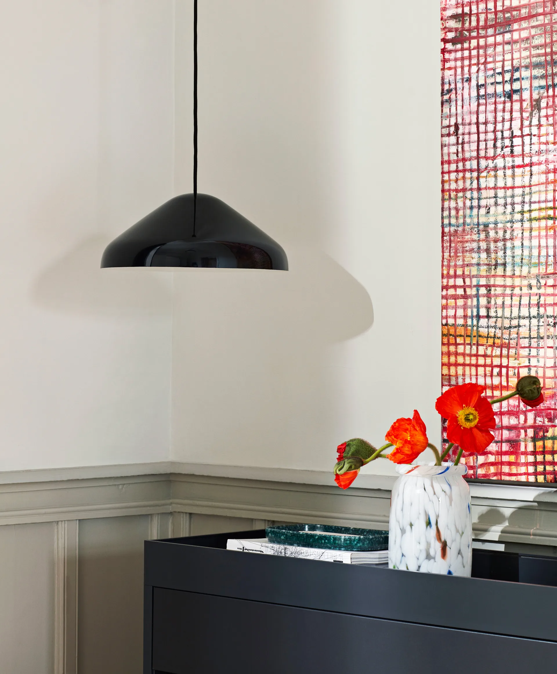 Pao Steel Pendelleuchte Ø35cm, Soft black HAY