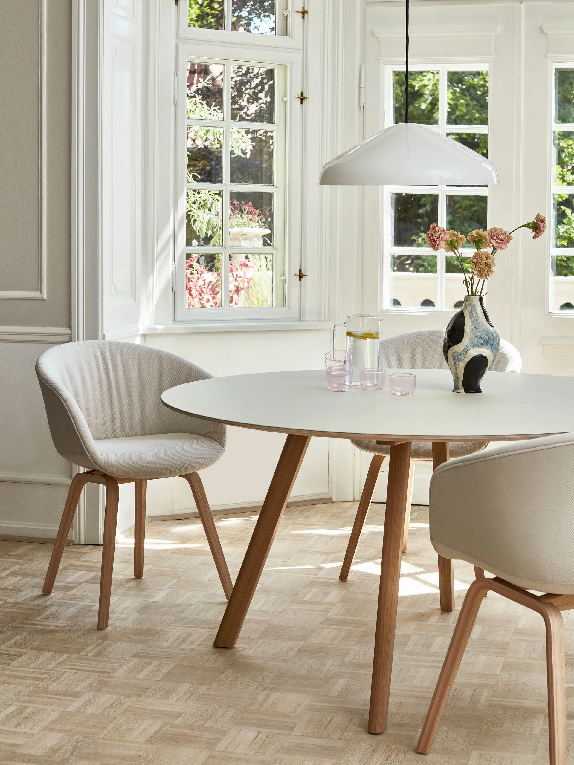 Pao Steel Pendelleuchte Ø47cm, Cream white HAY