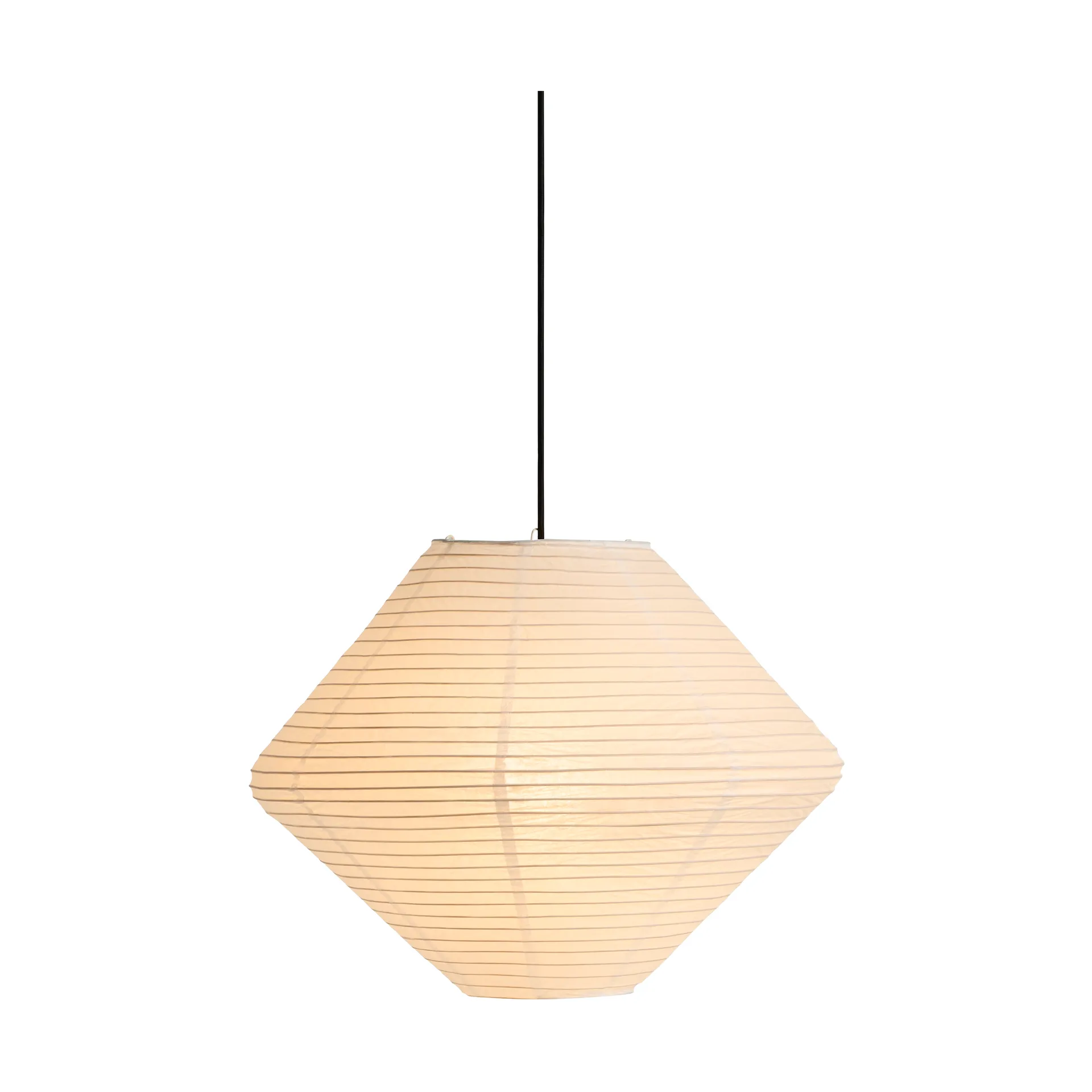 Paper Shade Diamond Lampenschirm, Classic white, Ø50 cm HAY