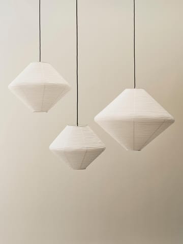 Paper Shade Diamond Lampenschirm - Classic white, Ø60 cm - HAY