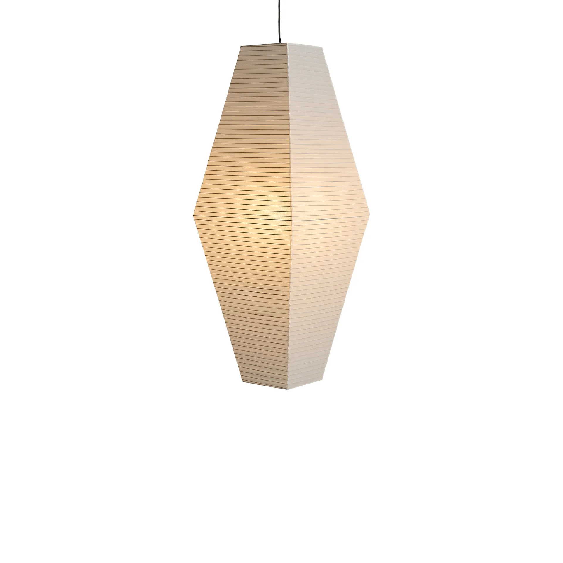 Paper Shade Prism Lampenschirm, Classic white, 40x110 cm HAY