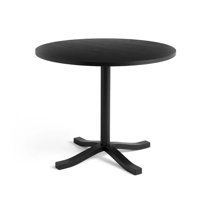 Pastis Table Esstisch Ø90 - Black lacquered ash - HAY