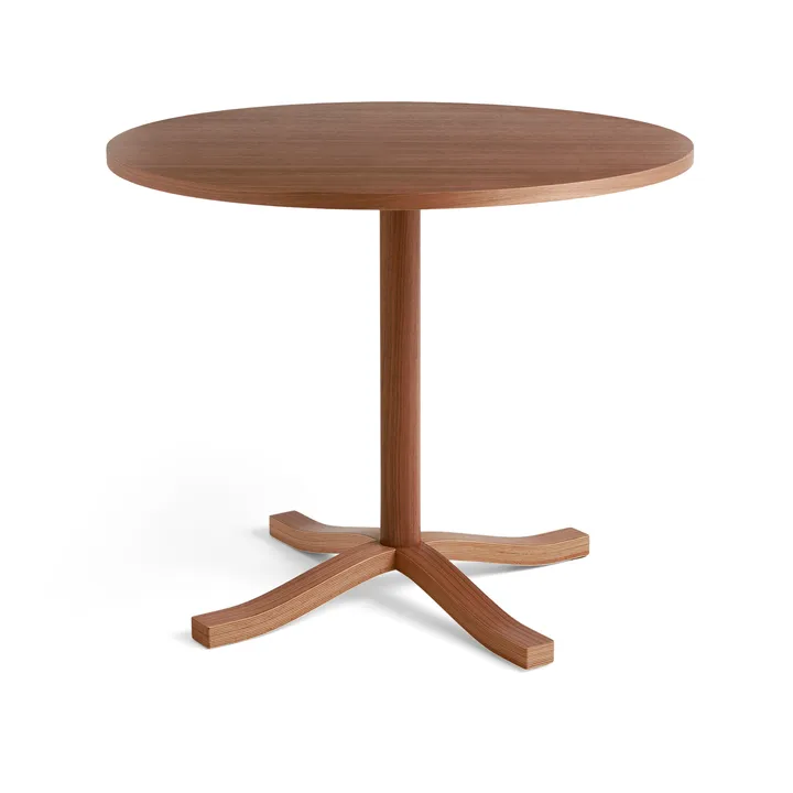 Pastis Table Esstisch Ø90 - Lacquered walnut - HAY