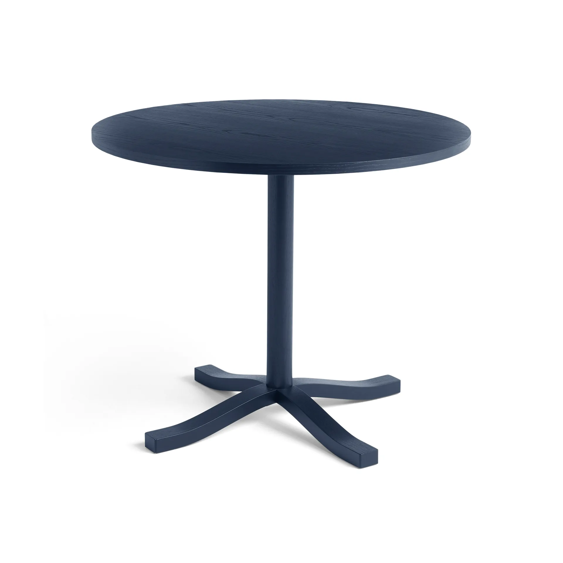 Pastis Table Esstisch Ø90, Steel blue lacquered ash HAY