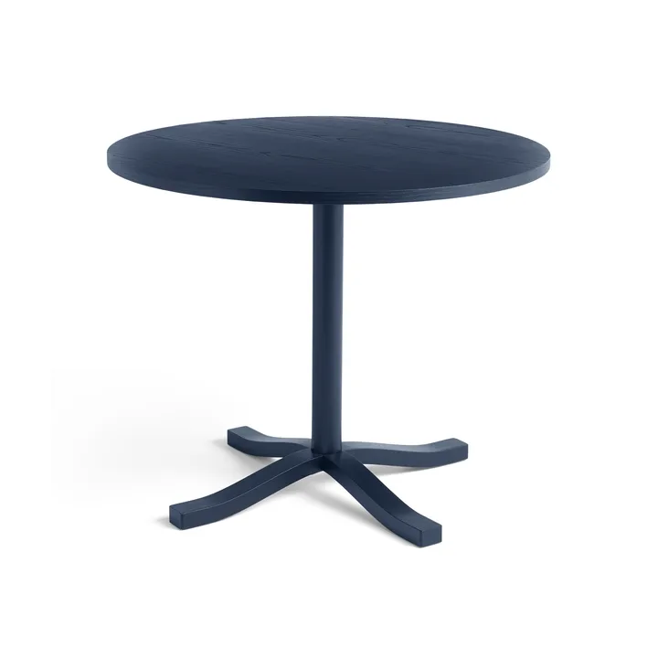 Pastis Table Esstisch Ø90 - Steel blue lacquered ash - HAY