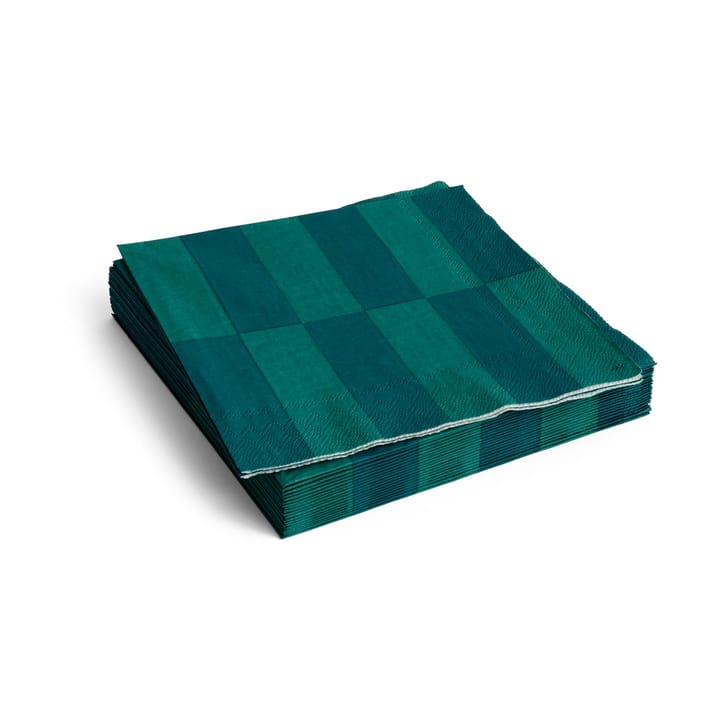 Pattern Dinner Serviette 40x40 cm 20er-Pack - Dinner green-dark green - HAY