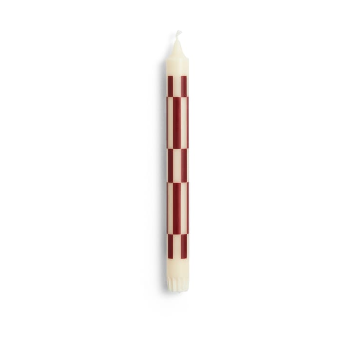 Pattern Kerze, Off white-brown HAY