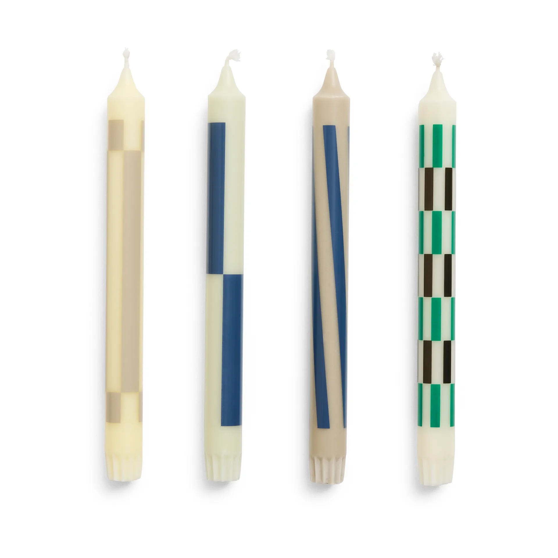 Pattern Kerzenmix 4er-Pack, Cream-dark HAY