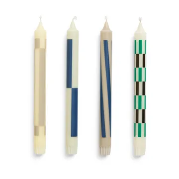 Pattern Kerzenmix 4er-Pack - Cream-dark - HAY