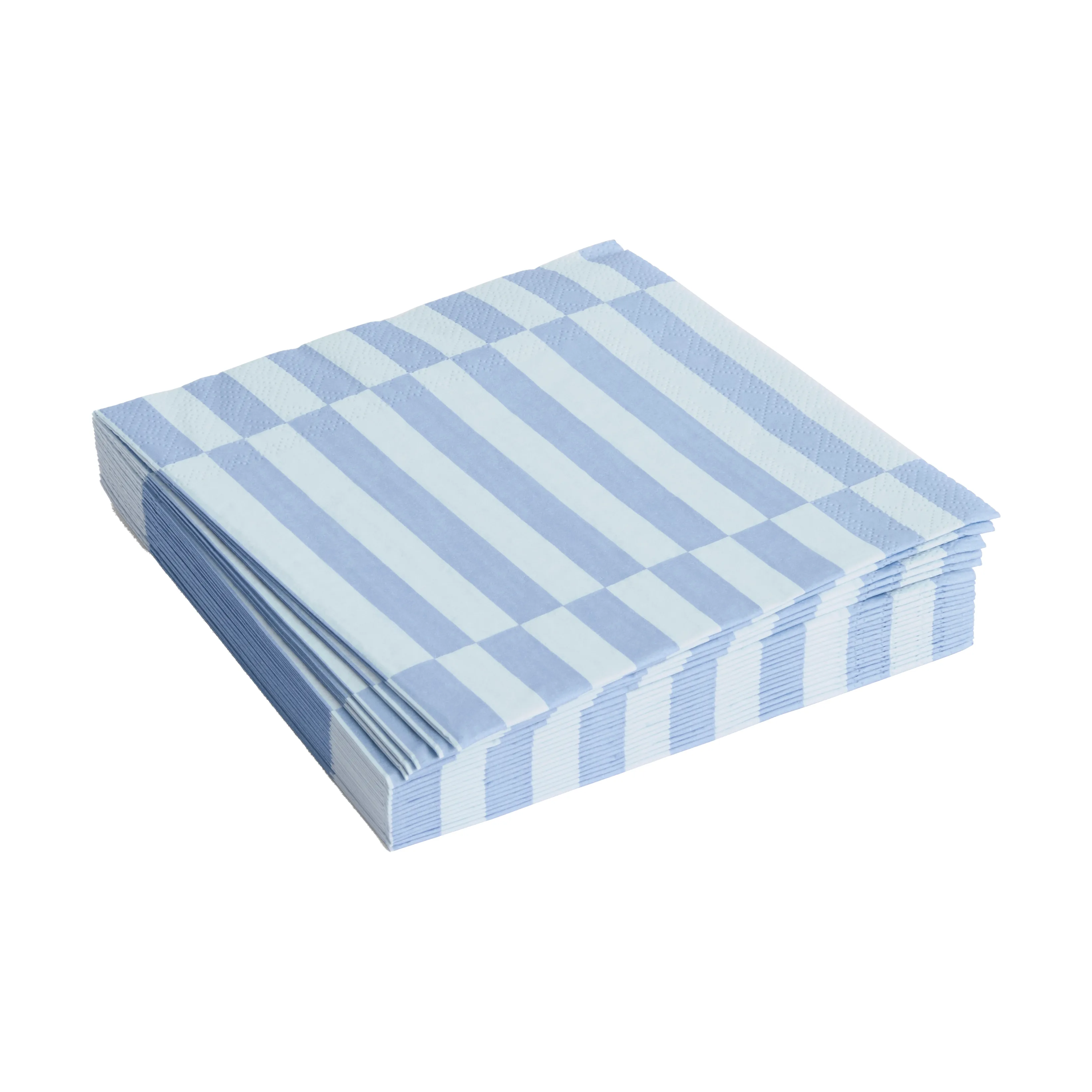 Boston International Papier-Servietten 20 Stück Blau/weiß – 3-lagig, 6,5x6,5 Zoll, Mit Federmotiv, In Deutschland Gedruckt