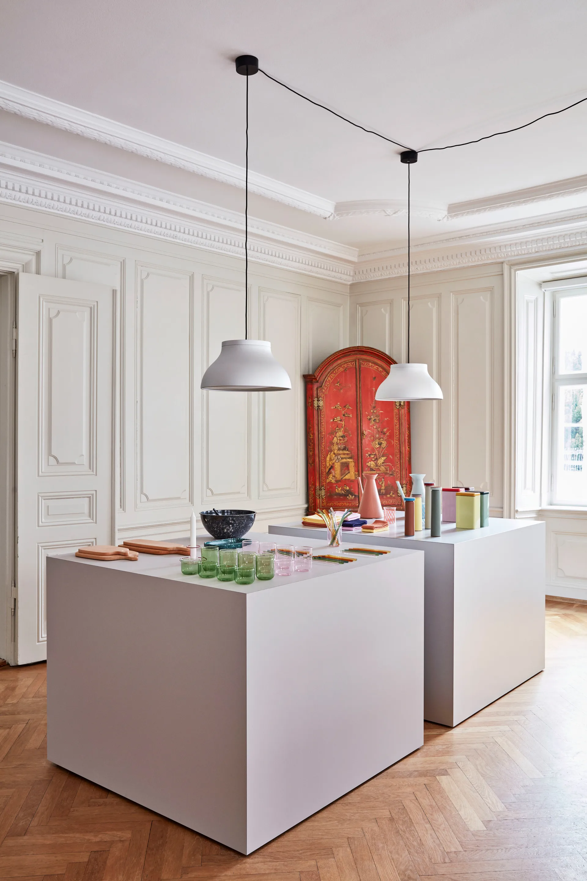 PC pendant Pendelleuchte M Ø40cm, Aluminium HAY