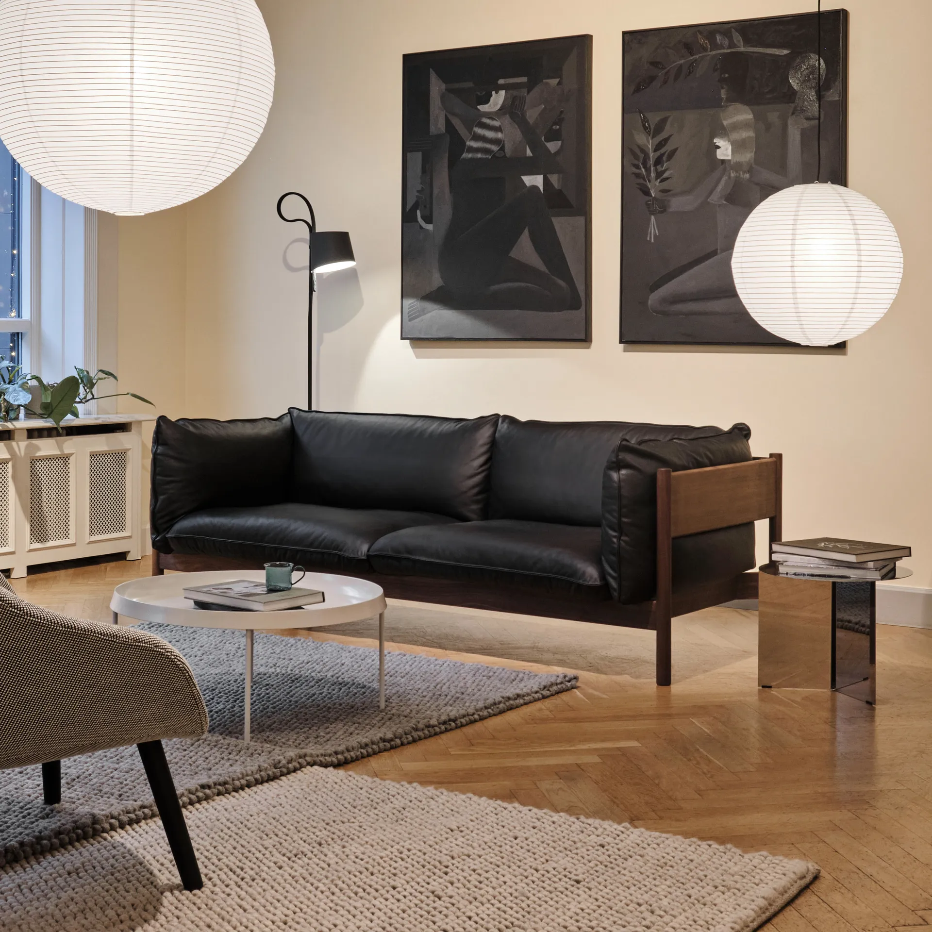 Peas Wollteppich 140 x 200cm, Medium grey HAY