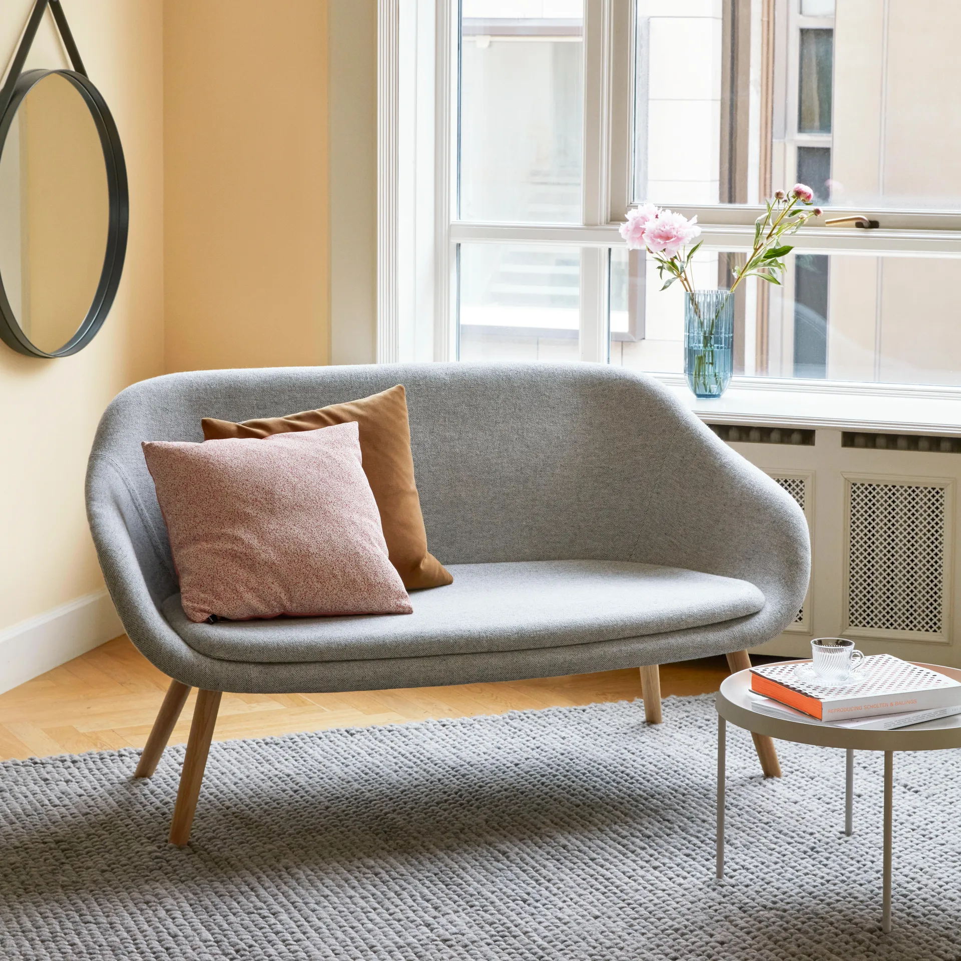 Peas Wollteppich 170 x 240cm, Medium grey HAY