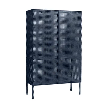 Perforated Cabinet Schrank large - Steel blue - HAY