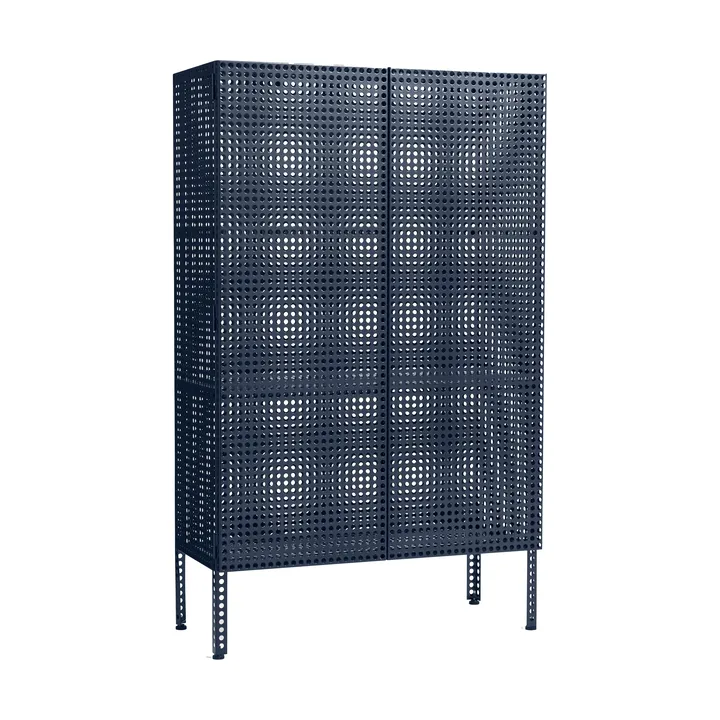 Perforated Cabinet Schrank large - Steel blue - HAY