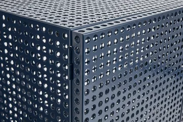Perforated Cabinet Schrank large - Steel blue - HAY