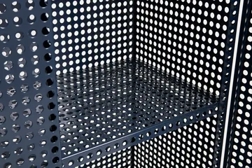 Perforated Cabinet Schrank large - Steel blue - HAY