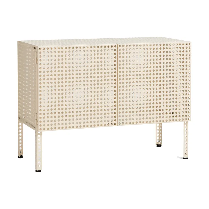 Perforated Cabinet Schrank small - Eggshell - HAY