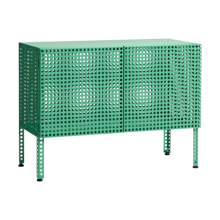 Perforated Cabinet Schrank small - Soft jade - HAY