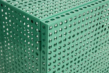 Perforated Cabinet Schrank small - Soft jade - HAY