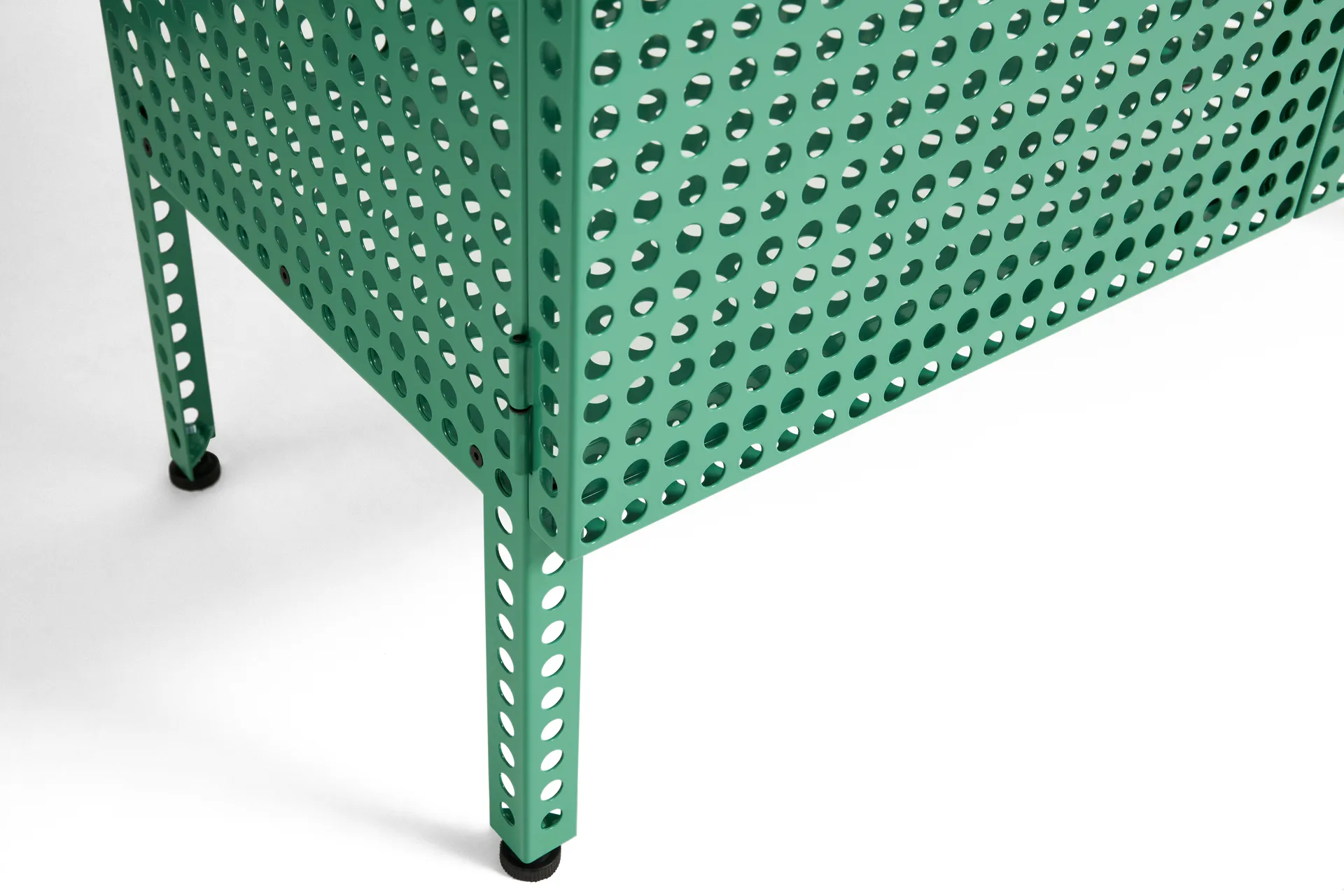 Perforated Cabinet Schrank small, Soft jade HAY