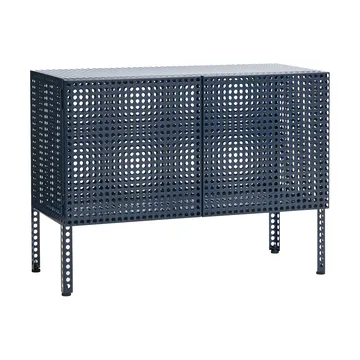 Perforated Cabinet Schrank small - Steel blue - HAY