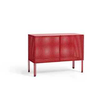 Perforated Cabinet Schrank small - Wine red - HAY