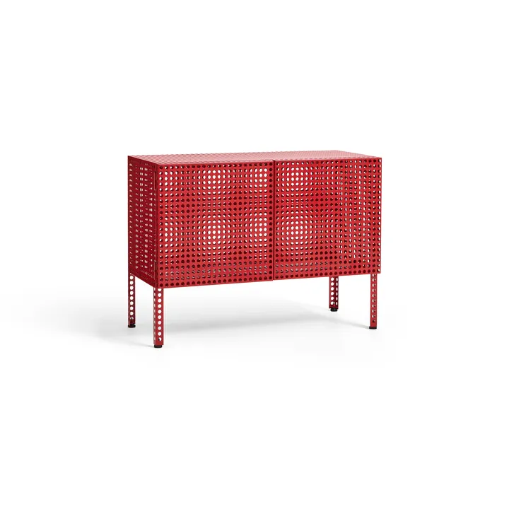 Perforated Cabinet Schrank small - Wine red - HAY