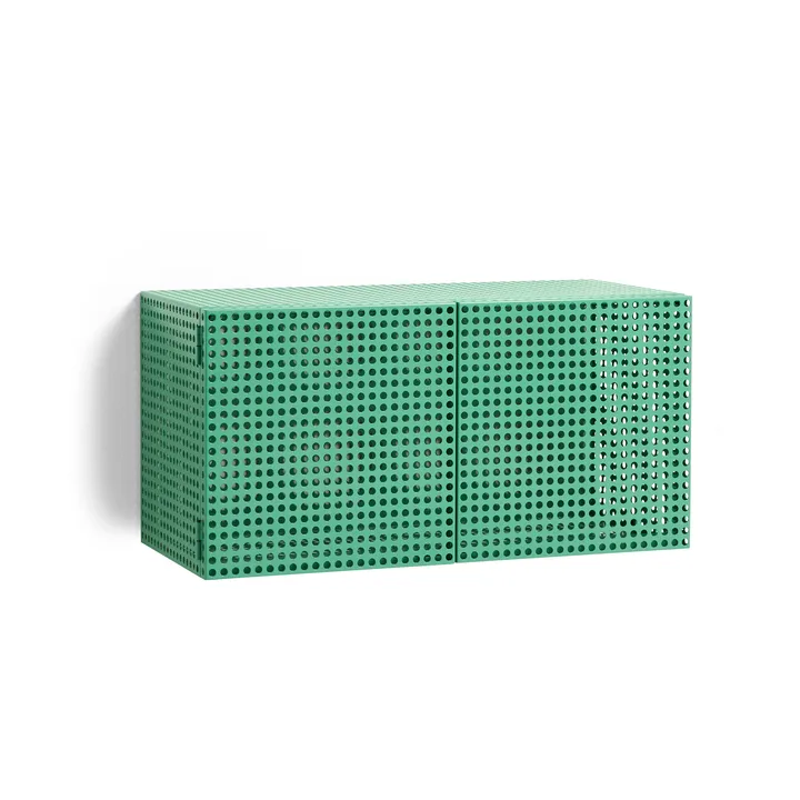 Perforated Cabinet Wandschrank small - Soft jade - HAY
