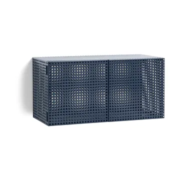 Perforated Cabinet Wandschrank small - Steel blue - HAY
