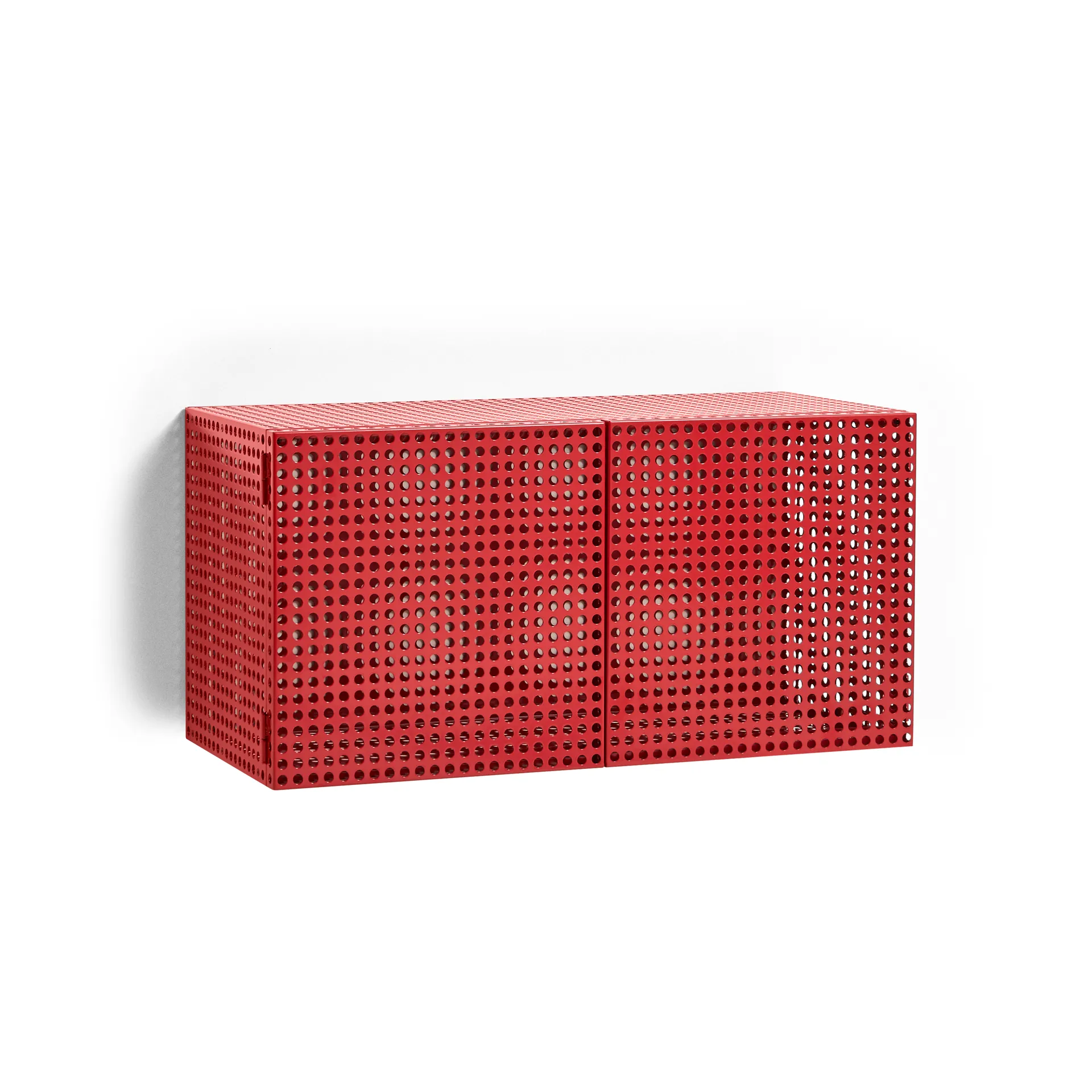 Perforated Cabinet Wandschrank small, Wine red HAY