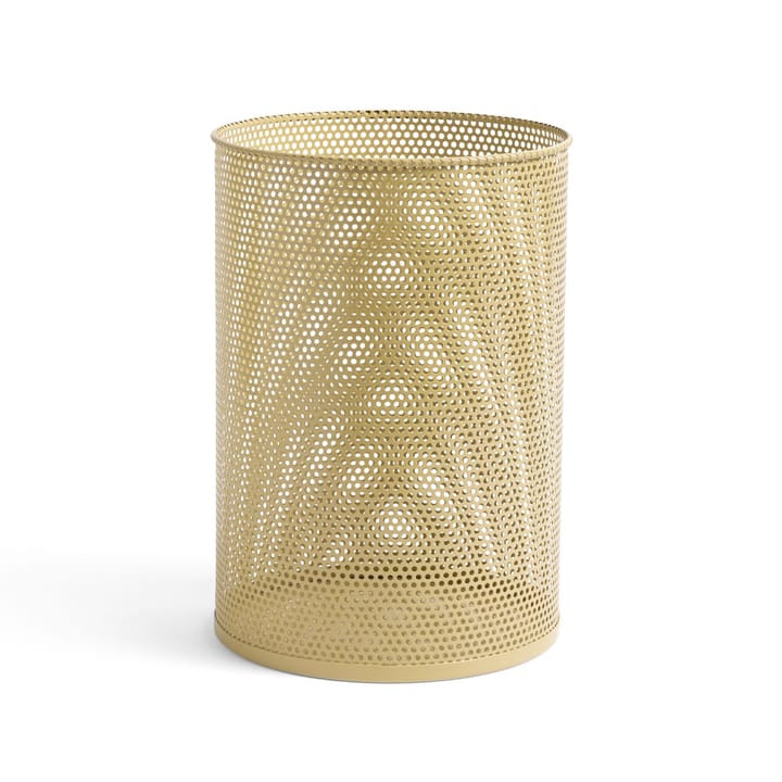 Perforated Papierkorb - Dusty yellow, large - HAY