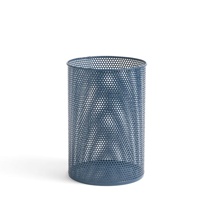 Perforated Papierkorb - Petrol blue, medium - HAY