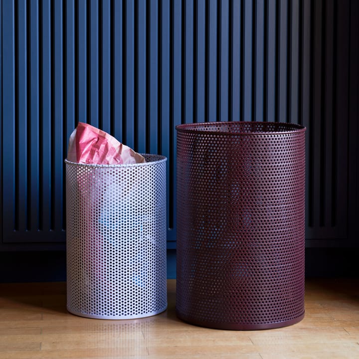 Perforated Papierkorb - Sage green, medium - HAY