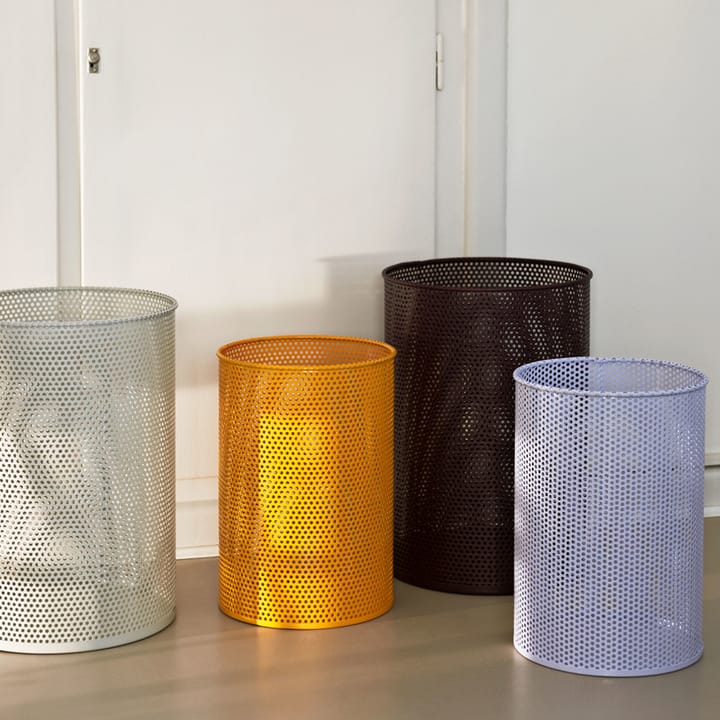 Perforated Papierkorb - Sage green, medium - HAY