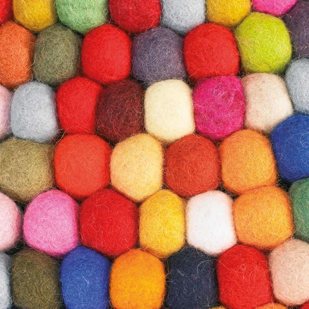 Pinocchio Teppich rund, Multi, 140cm HAY