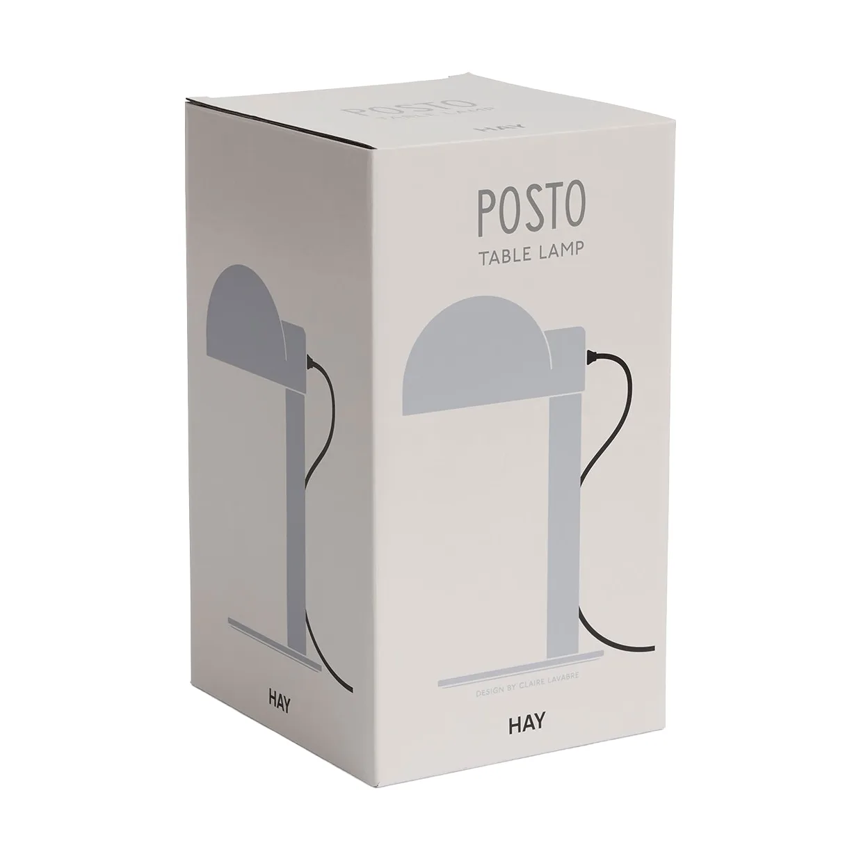 Posto Tischleuchte, Silver grey HAY