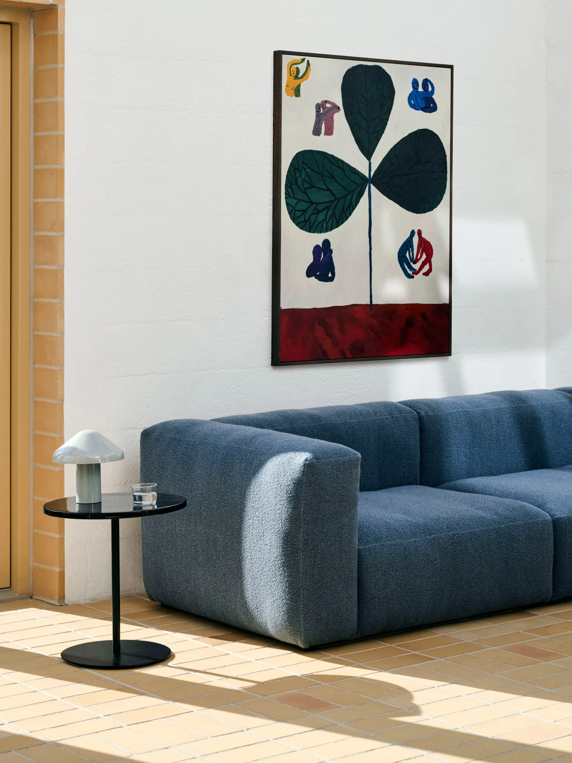 Pyro Couchtisch Ø45 cm, Black-black HAY