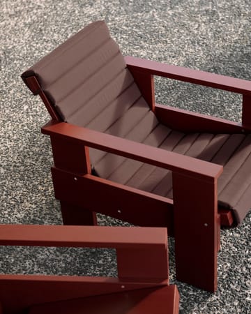Quilted Sitzkissen für Crate Lounge-Stuhl - Iron red - HAY